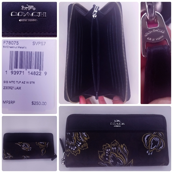 COACH 4 SET DESIGNER BAG MAKEUP CASE WALLET CHARM - Picture 9 of 12